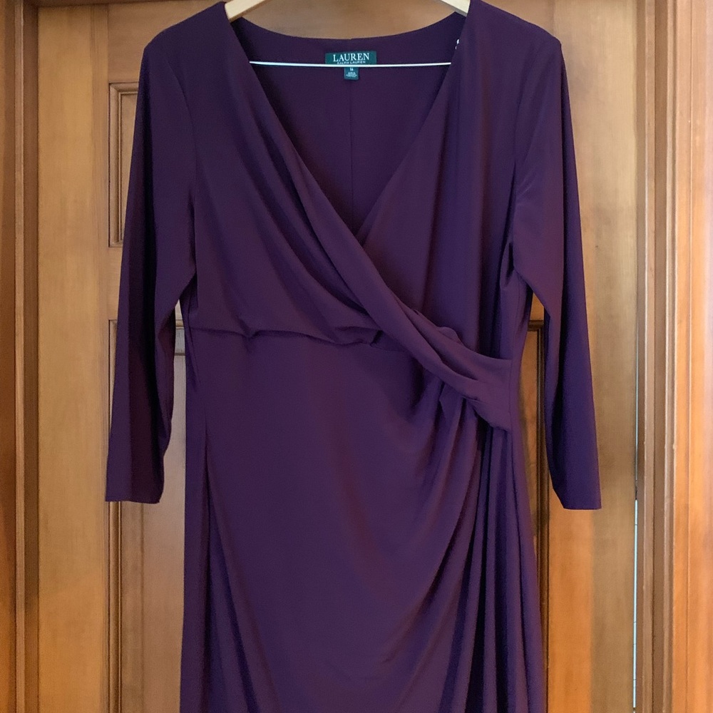 Ralph Lauren purple knit dress